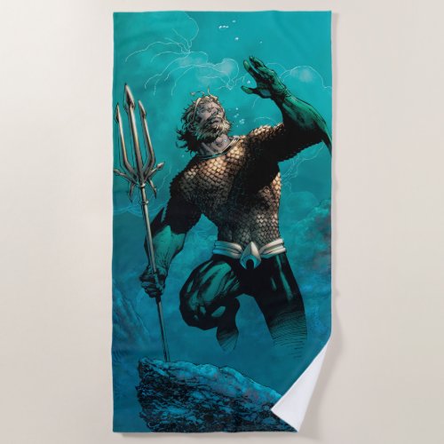 Justice League 10 Aquaman Drowned Earth Variant Beach Towel