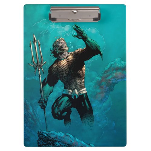 Justice League 10 Aquaman Drowned Earth Variant Clipboard