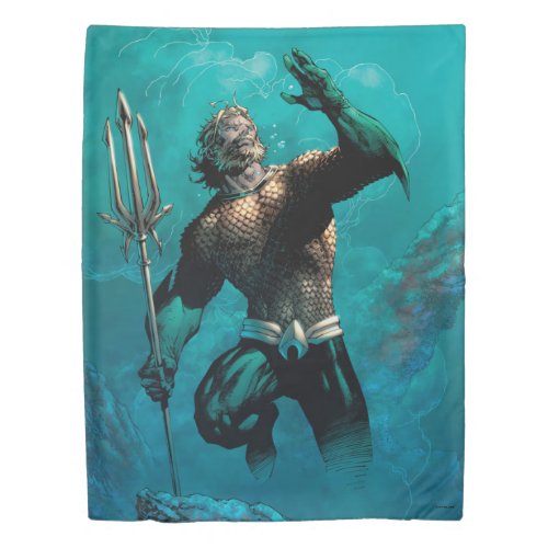 Justice League 10 Aquaman Drowned Earth Variant Duvet Cover