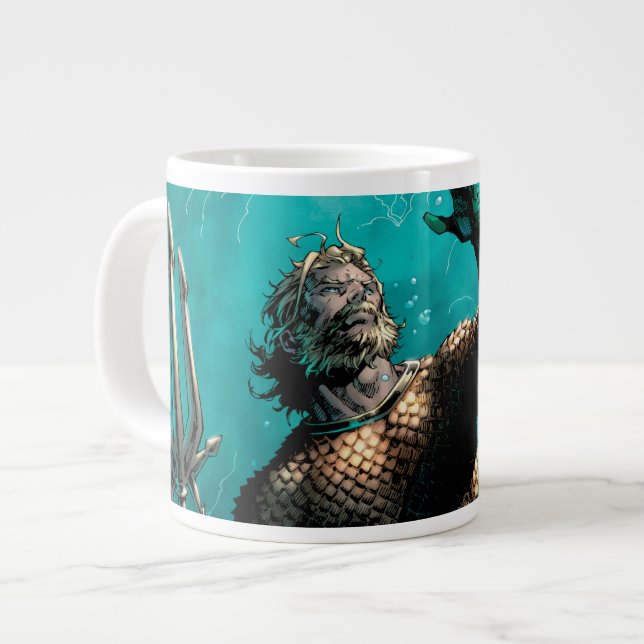 Justice League #10 Aquaman Drowned Earth Variant Giant Coffee Mug (Front Left)