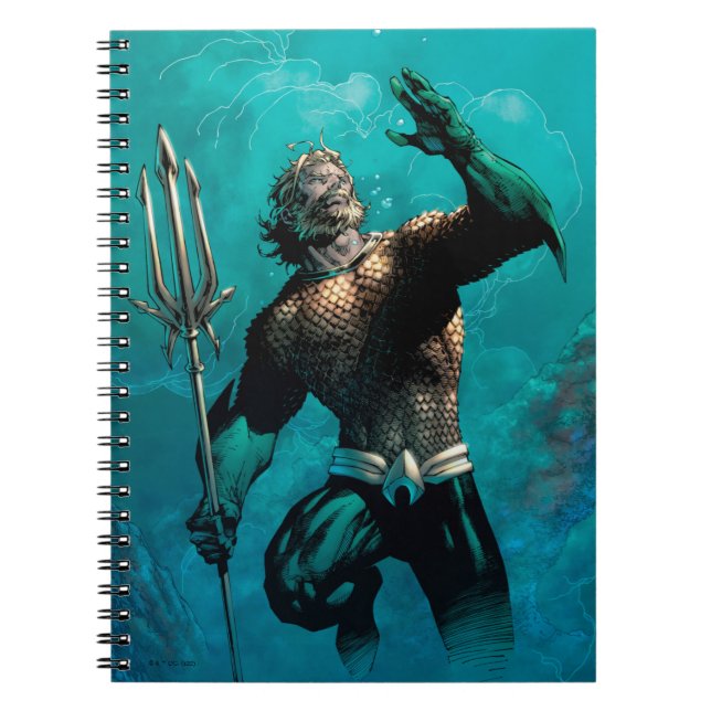 Justice League #10 Aquaman Drowned Earth Variant Notebook (Front)