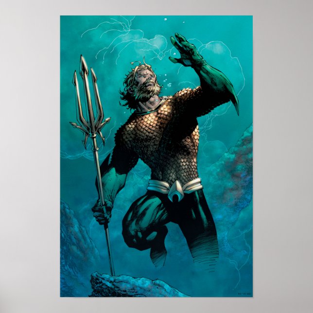 Justice League #10 Aquaman Drowned Earth Variant Poster (Front)