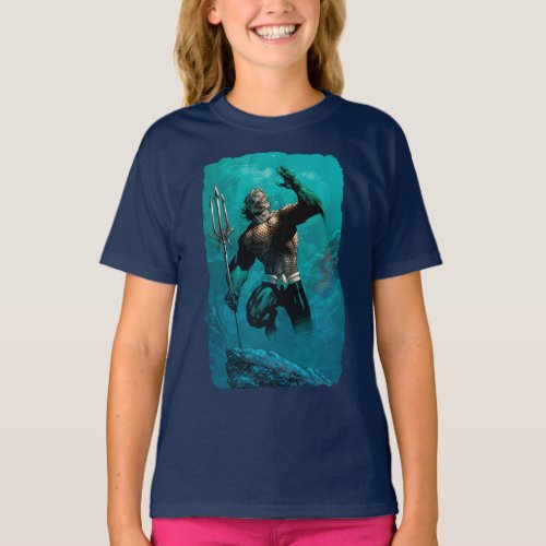 Justice League 10 Aquaman Drowned Earth Variant T_Shirt