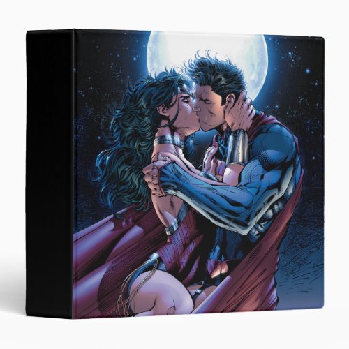 Justice League 12 Wonder Woman  Superman Kiss 3 Ring Binder