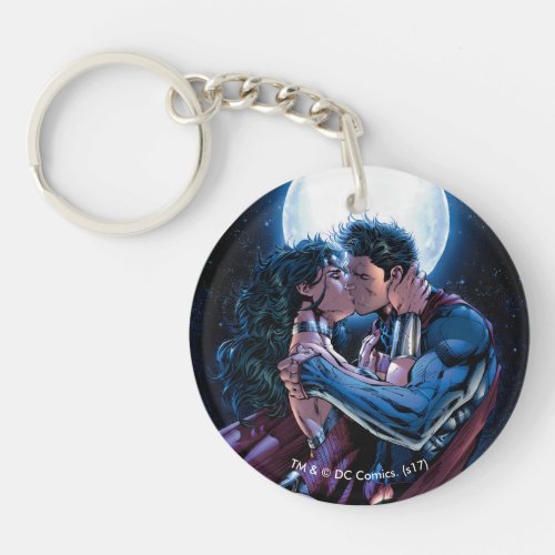 Justice League 12 Wonder Woman  Superman Kiss Keychain