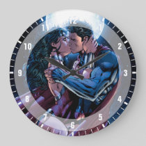 Justice League #12 Wonder Woman & Superman Kiss Large Clock