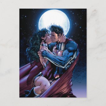 Justice League #12 Wonder Woman & Superman Kiss Postcard by wonderwoman at Zazzle