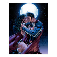 Justice League #12 Wonder Woman & Superman Kiss Postcard