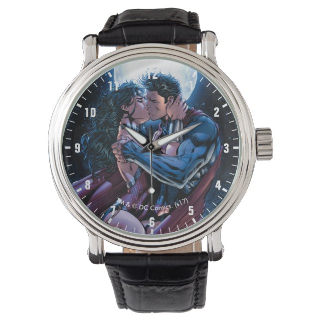 Justice League #12 Wonder Woman & Superman Kiss Watch (Front)