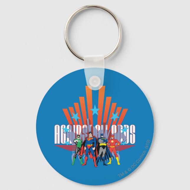 Justice League "Against All Odds" Keychain (Front)