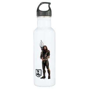 Justice League Aquaman On Battlefield Stainless Steel Water Bottle