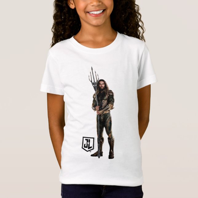 Justice League | Aquaman On Battlefield T-Shirt (Front)
