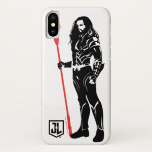 Justice League Aquaman Pose Noir Pop Art iPhone X Case