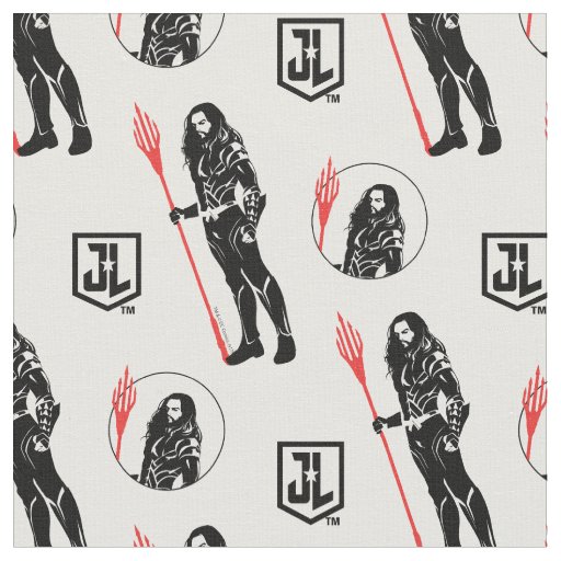 Justice League | Aquaman Pose Noir Pop Art Fabric