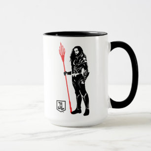 Justice League Aquaman Pose Noir Pop Art Mug