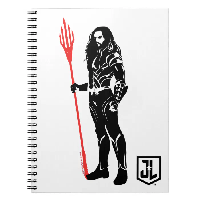 Justice League Aquaman Pose Noir Pop Art Notebook Zazzle Com