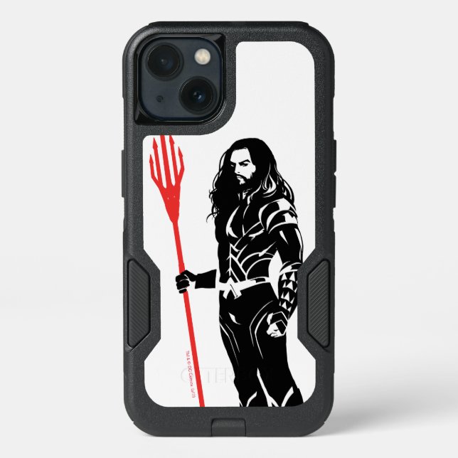 Justice League | Aquaman Pose Noir Pop Art Otterbox iPhone Case (Back)