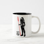 Justice League | Aquaman Pose Noir Pop Art Two-Tone Coffee Mug