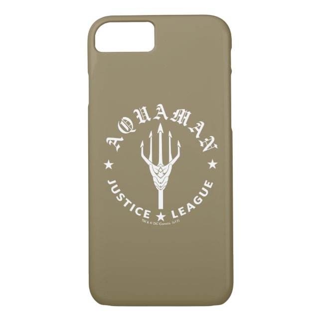 Justice League | Aquaman Retro Trident Emblem Case-Mate iPhone Case (Back)