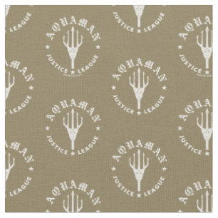 Justice League Aquaman Retro Trident Emblem Fabric