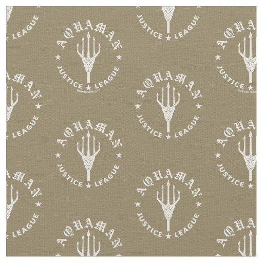 Justice League | Aquaman Retro Trident Emblem Fabric