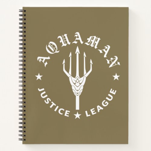 Justice League  Aquaman Retro Trident Emblem Notebook