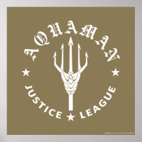 Justice League | Aquaman Retro Trident Emblem