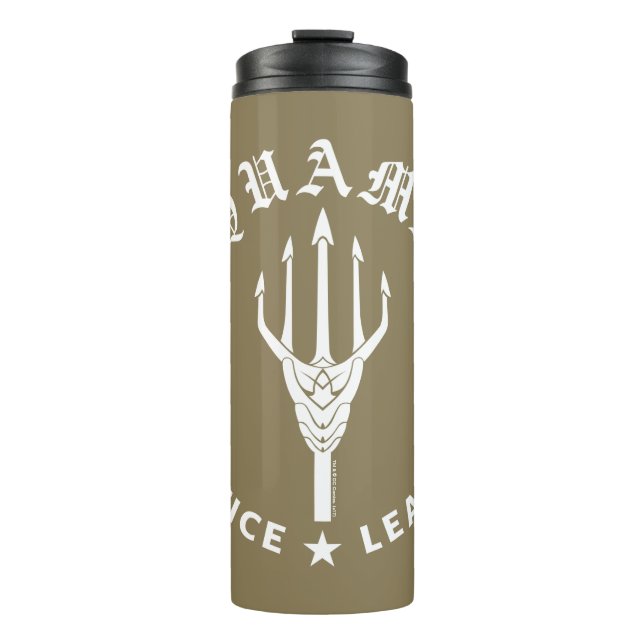 Justice League | Aquaman Retro Trident Emblem Thermal Tumbler (Front)