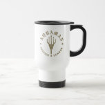 Justice League | Aquaman Retro Trident Emblem Travel Mug