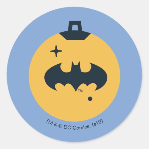 Justice League Batman Holiday Bauble Classic Round Sticker
