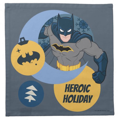 Justice League Batman Holiday Bauble Cloth Napkin