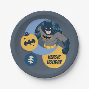 Justice League Batman Holiday Bauble Paper Plates