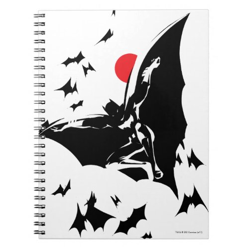 Justice League  Batman in Cloud of Bats Pop Art Notebook