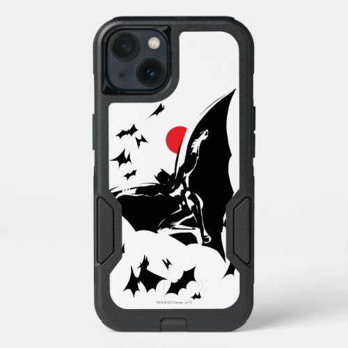 Justice League  Batman in Cloud of Bats Pop Art iPhone 13 Case