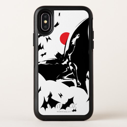 Justice League  Batman in Cloud of Bats Pop Art OtterBox Symmetry iPhone X Case