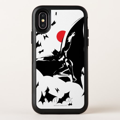 Justice League | Batman in Cloud of Bats Pop Art OtterBox Symmetry iPhone X Case