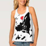 Justice League | Batman in Cloud of Bats Pop Art Tank Top