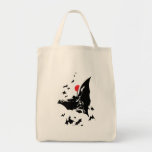 Justice League | Batman in Cloud of Bats Pop Art Tote Bag