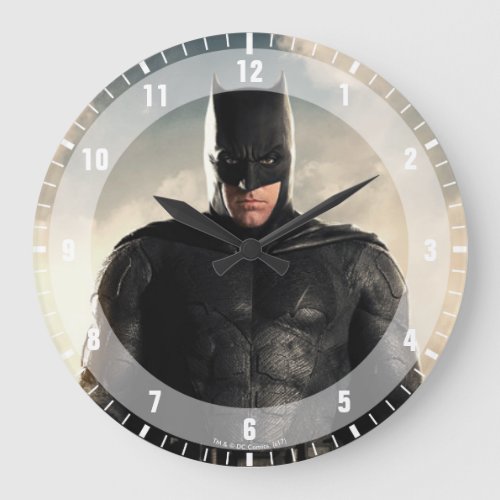 Justice League  Batman On Battlefield Large Clock