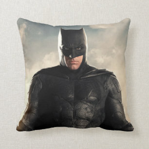 Justice League Batman On Battlefield Throw Pillow