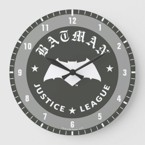 Justice League  Batman Retro Bat Emblem Large Clock