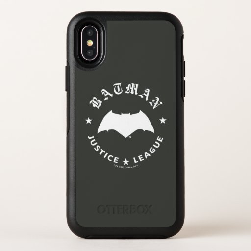 Justice League | Batman Retro Bat Emblem OtterBox Symmetry iPhone X Case