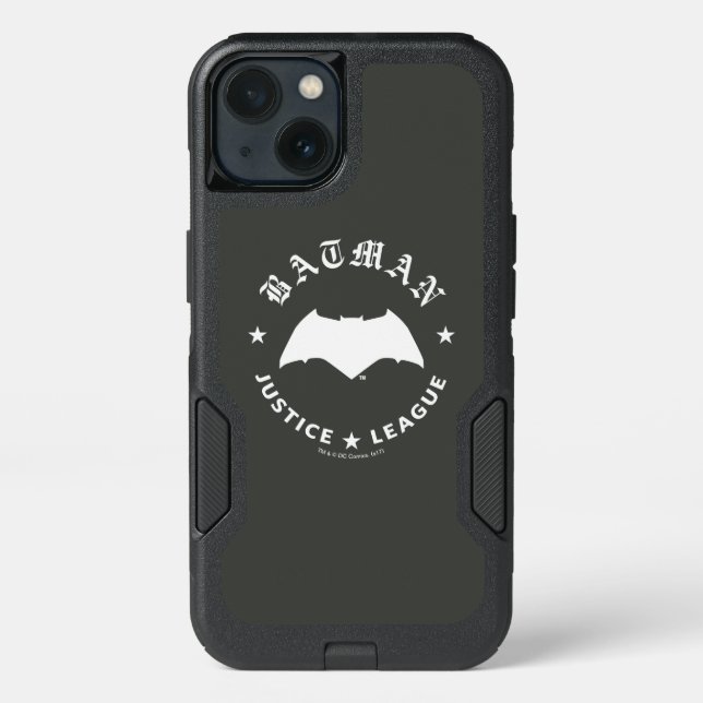 Justice League | Batman Retro Bat Emblem Otterbox iPhone Case (Back)