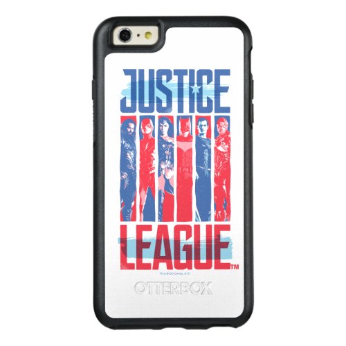 Justice League  Blue  Red Group Pop Art OtterBox iPhone 66s Plus Case