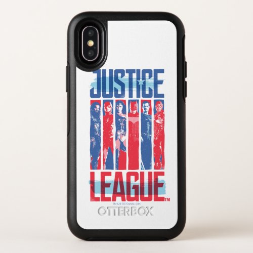 Justice League  Blue  Red Group Pop Art OtterBox Symmetry iPhone X Case