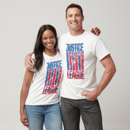 Justice League  Blue  Red Group Pop Art T_Shirt
