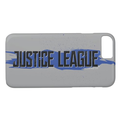Justice League  Blue Stroke Justice League Logo iPhone 87 Case