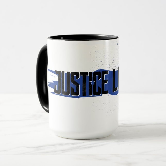 Justice League | Blue Stroke Justice League Logo Mug (Front Left)