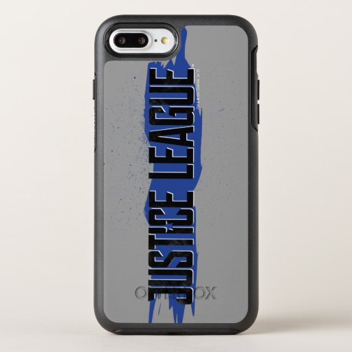 Justice League | Blue Stroke Justice League Logo OtterBox Symmetry iPhone 8 Plus/7 Plus Case