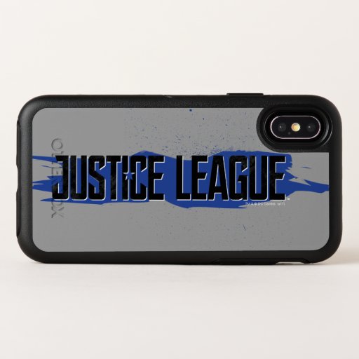 Justice League | Blue Stroke Justice League Logo OtterBox Symmetry iPhone X Case